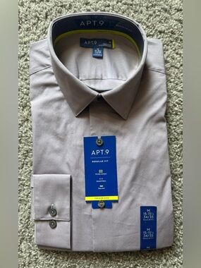apartment 9 dress shirts Apt. | New - Shirt & Tie Combo | Color: Black/White | Size: 16.5 Apt. 9 Men's Button-Down Shirts